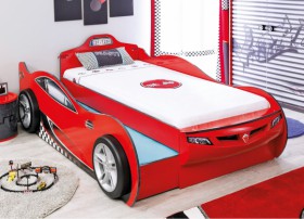 CARBED Кровать-машина Coupe с выдвижной кроватью Red 20.03.1306.00 в Юрге - yurga.katalogmebeli.com | фото