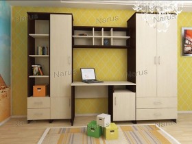 Детская Студент Комплект мебели (Дуб сонома/Белый) в Юрге - yurga.katalogmebeli.com | фото 1