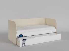 Диван-кровать Санни (Белый/корпус Клен) в Юрге - yurga.katalogmebeli.com | фото
