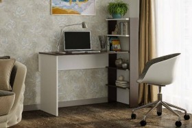 Компьютерный стол №3 (Венге/Белый) в Юрге - yurga.katalogmebeli.com | фото 1