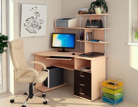 Компьютерный стол Форест NEW (венге/лоредо) в Юрге - yurga.katalogmebeli.com | фото
