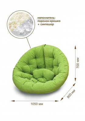 Кресло для отдыха "Форест" (велюр текстура лайм)/осн. в Юрге - yurga.katalogmebeli.com | фото 8