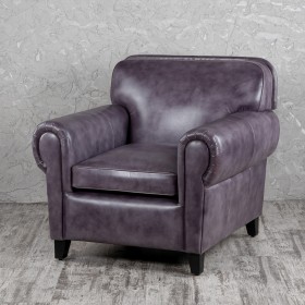 Кресло кожаное Элегант (Фиолетовый) в Юрге - yurga.katalogmebeli.com | фото