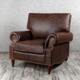 Кресло кожаное Лофт Аристократ (ширина 1100 мм) в Юрге - yurga.katalogmebeli.com | фото