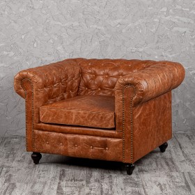 Кресло кожаное Лофт Честер (кожа буйвола) в Юрге - yurga.katalogmebeli.com | фото