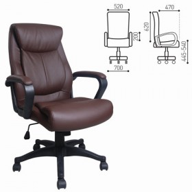 Кресло офисное BRABIX Enter EX-511 (коричневый) в Юрге - yurga.katalogmebeli.com | фото 1