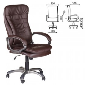 Кресло офисное BRABIX Omega EX-589 (коричневое) в Юрге - yurga.katalogmebeli.com | фото