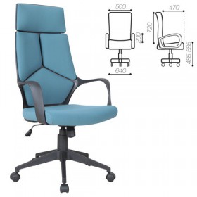 Кресло офисное BRABIX Prime EX-515 (голубая ткань) в Юрге - yurga.katalogmebeli.com | фото