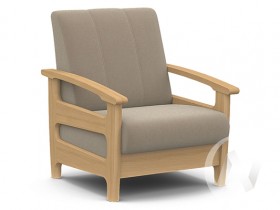 Кресло для отдыха Омега (бук лак/CATANIA LATTE) в Юрге - yurga.katalogmebeli.com | фото 1