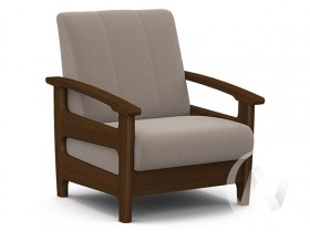 Кресло для отдыха Омега (орех лак/CATANIA COCOA) в Юрге - yurga.katalogmebeli.com | фото