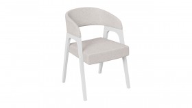 Кресло «Техас 1» (Белый матовый/Шенилл Estetica Vanille №220) в Юрге - yurga.katalogmebeli.com | фото