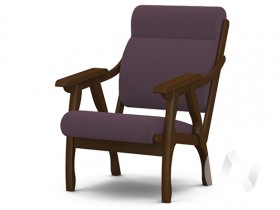 Кресло Вега-10 (орех лак/ULTRA PLUM) в Юрге - yurga.katalogmebeli.com | фото 1