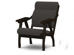 Кресло Вега-10 (венге лак/ULTRA GRAFIT) в Юрге - yurga.katalogmebeli.com | фото 1