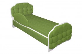 Кровать 160 Атлет 76 Зелёный (мягкий бортик) в Юрге - yurga.katalogmebeli.com | фото