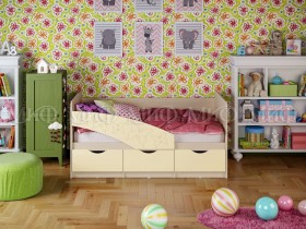 Кровать Бабочки 2,0м (Ваниль матовый) в Юрге - yurga.katalogmebeli.com | фото