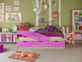 Кровать детская 1,8м Дельфин (Сиреневый металлик) в Юрге - yurga.katalogmebeli.com | фото