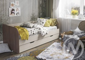 Кровать детская Балли 2-х уровневая (шимо темный/шимо светлый) в Юрге - yurga.katalogmebeli.com | фото