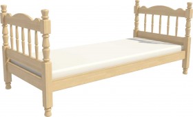Кровать одинарная Аленка из массива сосны 800*1890 Сосна в Юрге - yurga.katalogmebeli.com | фото 3