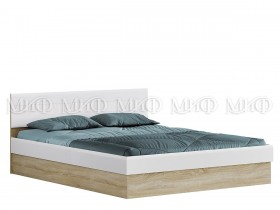 Кровать с подъемным механизмом 1,4 спальня Фортуна (Дуб сонома/белый глянец) в Юрге - yurga.katalogmebeli.com | фото