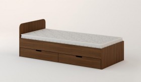 Кровать с ящиками 900 (Орех темный) в Юрге - yurga.katalogmebeli.com | фото