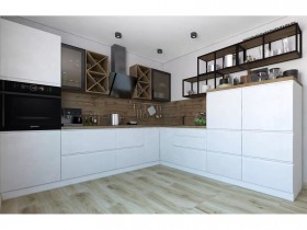Модульная кухня Бронкс 1,8 м (Кварц) в Юрге - yurga.katalogmebeli.com | фото 5