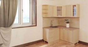 Угловая кухня Рамочная 1500х1400 мм (Беленый дуб) в Юрге - yurga.katalogmebeli.com | фото 3
