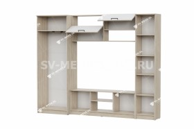 Мебель для гостиной МГС 3 Исполнение 1 Дуб Сонома / Белый в Юрге - yurga.katalogmebeli.com | фото 3