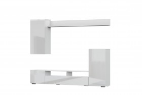 Мебель для гостиной МГС 4 (Белый/Белый глянец) в Юрге - yurga.katalogmebeli.com | фото 7