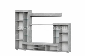 Мебель для гостиной МГС 5 Цемент светлый / Белый в Юрге - yurga.katalogmebeli.com | фото 4