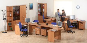 Мебель для персонала Альфа 61 Ольха в Юрге - yurga.katalogmebeli.com | фото