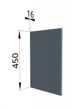 Панель торцевая (для шкафа горизонтального высокого) ВПГ Квадро (Лунный свет) в Юрге - yurga.katalogmebeli.com | фото