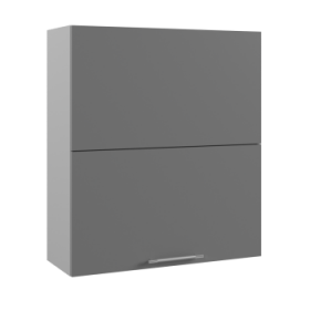 Ройс ВПГПМ 800 Шкаф верхний высокий Blum Aventos HF (Графит софт/корпус Серый) в Юрге - yurga.katalogmebeli.com | фото