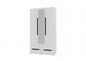 Шкаф 3-х створчатый с ящиками и зеркалом Вега (Прованс) в Юрге - yurga.katalogmebeli.com | фото