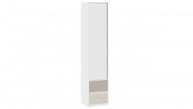 Шкаф для белья комбинированный «Сканди» Дуб Гарден/Белый/Глиняный серый в Юрге - yurga.katalogmebeli.com | фото