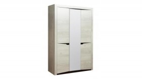 Шкаф для одежды "Лючия" (3-х дв.) (венге / белый) в Юрге - yurga.katalogmebeli.com | фото