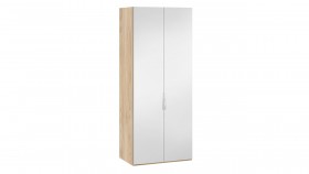 Шкаф для одежды с 2 зеркальными дверями «Эмбер» Яблоня Беллуно в Юрге - yurga.katalogmebeli.com | фото