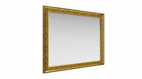 Зеркало навесное "Айрум"/(дуб кальяри / профиль: золото с орнаментом) в Юрге - yurga.katalogmebeli.com | фото